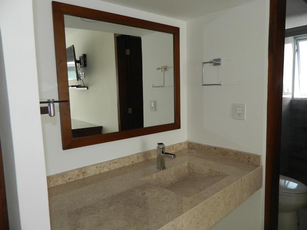 Koupelna v ubytování ACL Suites