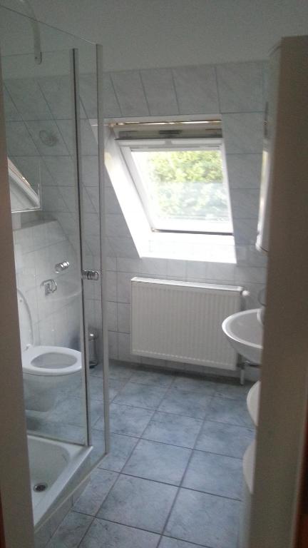 Koupelna v ubytování Fewo Zur Ilmenau