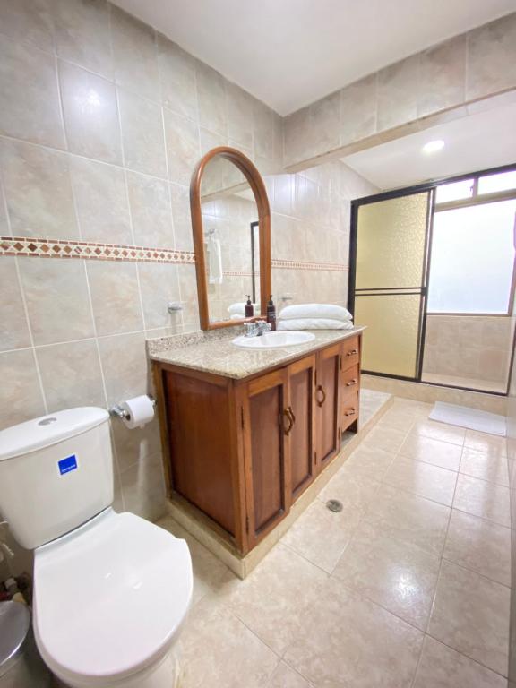 Koupelna v ubytování Babilla Suites
