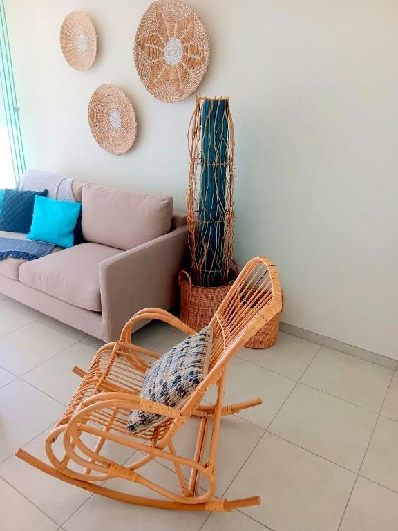 Posezení v ubytování Les Parasols Suite Prestige - Signature RelaXMooD