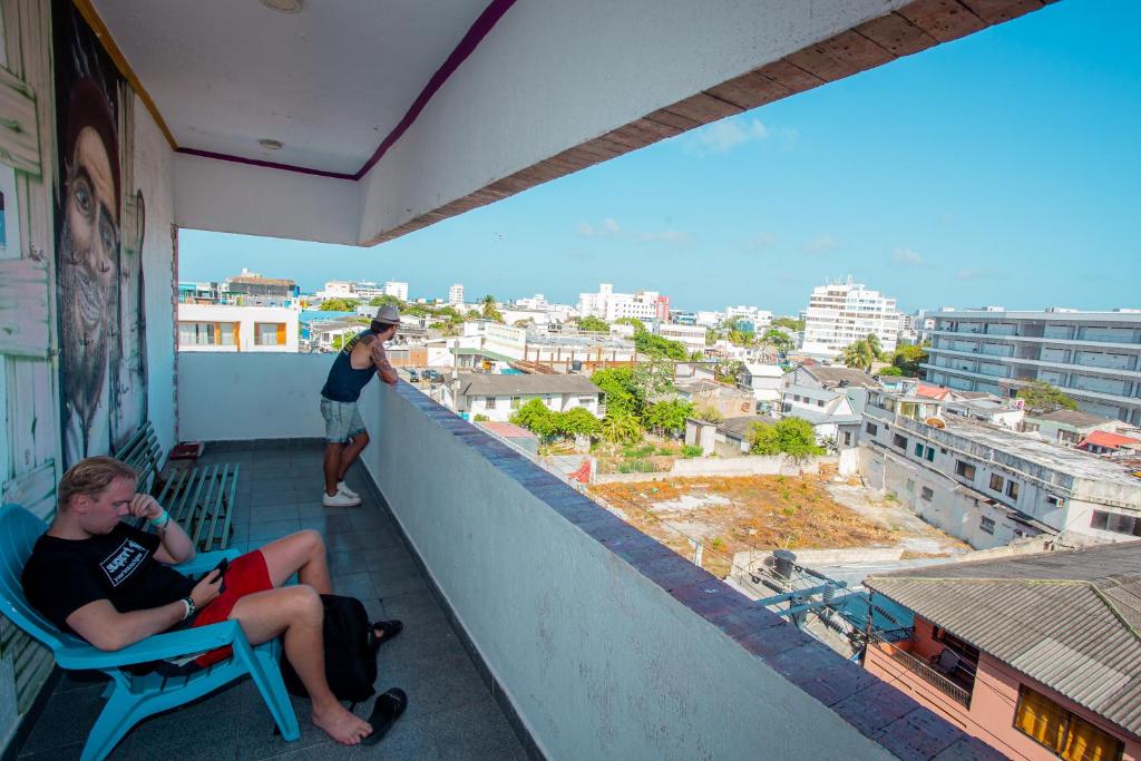 Balkón nebo terasa v ubytování Viajero San Andres Hostel