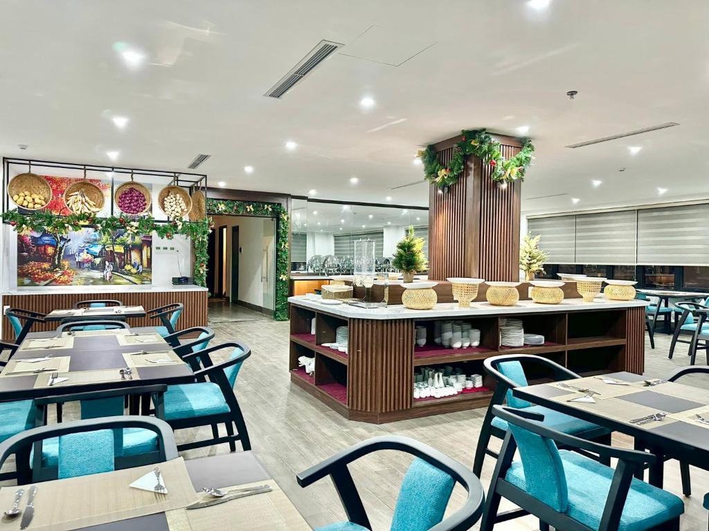 Restaurace v ubytování ViAn Hotel And Spa Danang