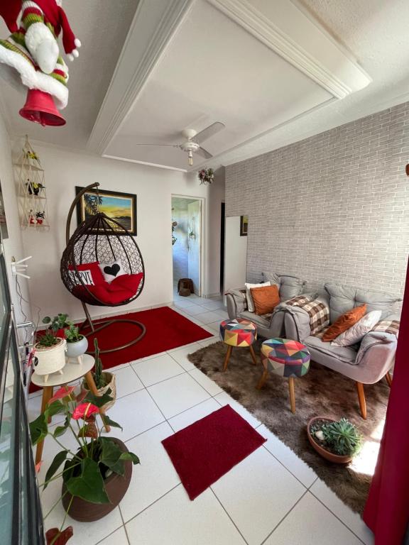 Posezení v ubytování Apartamento aconchegante em Socorro