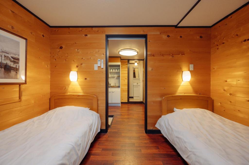 Postel nebo postele na pokoji v ubytování Hotel Morgenrot