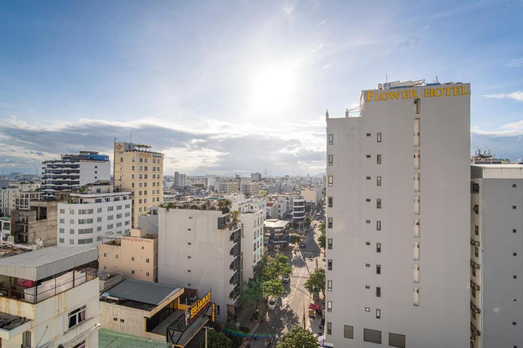 Nespecifikovaný výhled na destinaci Danang nebo výhled na město při pohledu z hotelu