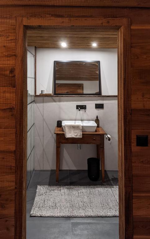 Kuchyň nebo kuchyňský kout v ubytování Chalet Adler