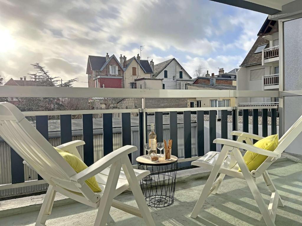 Balkón alebo terasa v ubytovaní Studio Cabine avec Balcon, Proche Plage et Commerces - FR-1-646-37