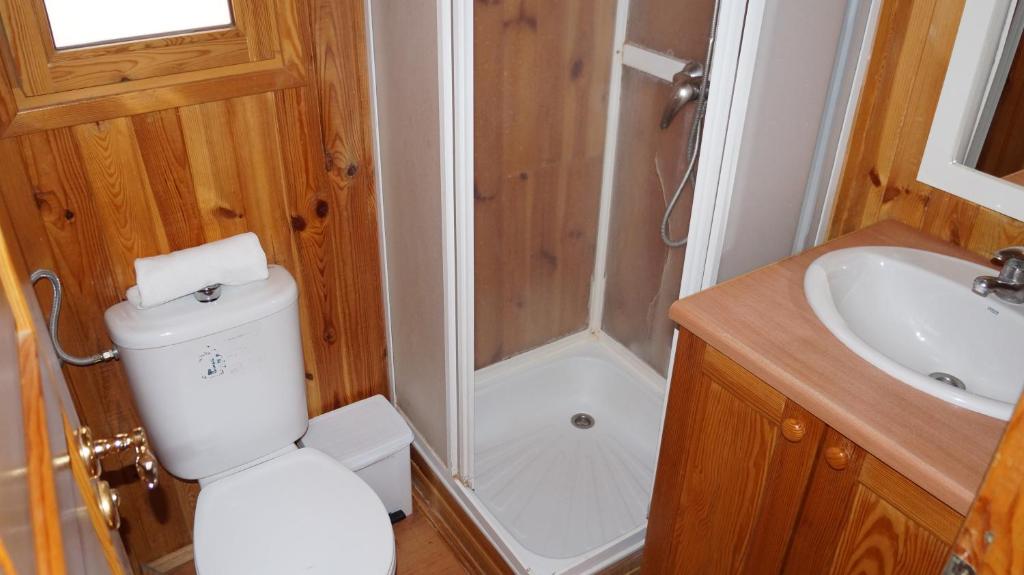 Koupelna v ubytování Camping Alquézar