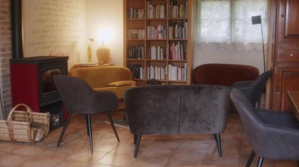 Posezení v ubytování Chambres et Table d'hôtes Cerviña