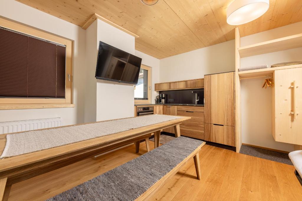 Kuchyň nebo kuchyňský kout v ubytování Pension Gulla - Ferienhaus Appartements B&B