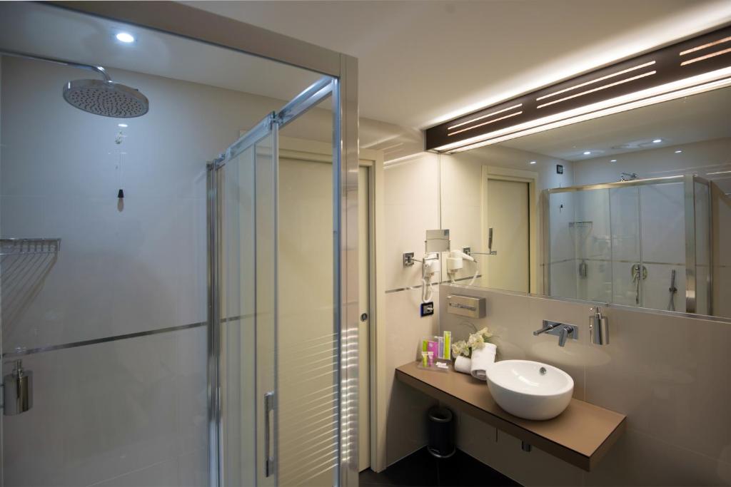 Koupelna v ubytování AS Hotel Limbiate Fiera