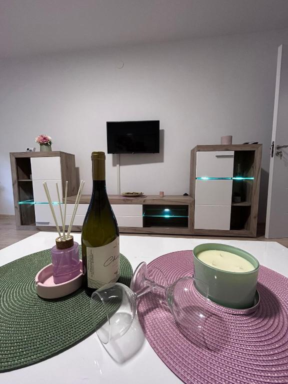 TV a/nebo společenská místnost v ubytování Vlasic Apartmani HANA