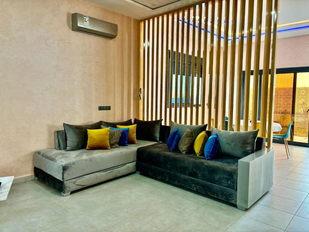 Posezení v ubytování Villa Berkane avec Piscine Jacuzzi privée Sans vis-à-vis
