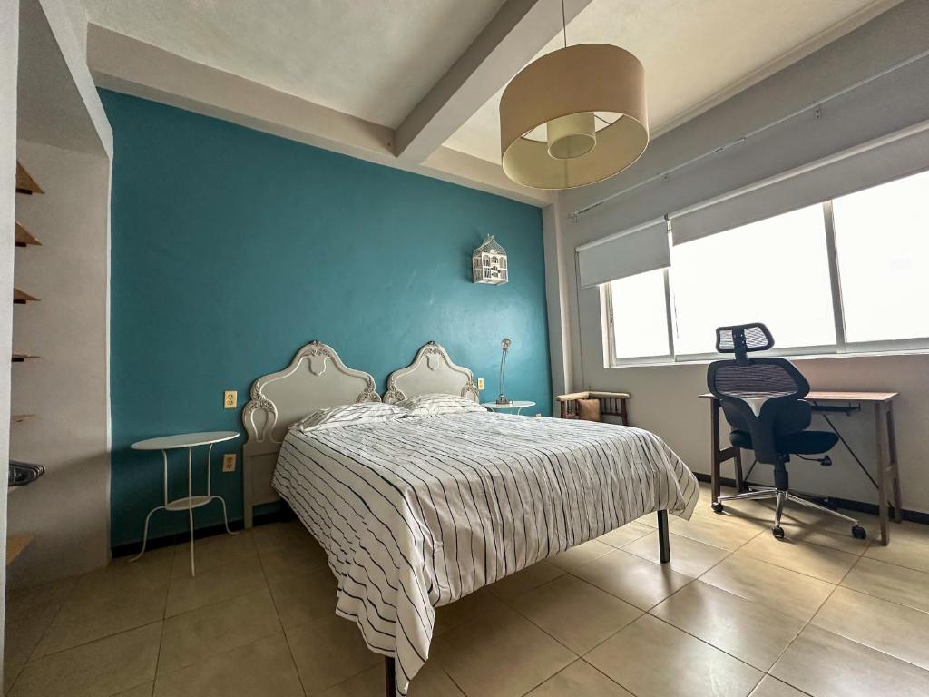 Cuarto 3 Roma Norte Cama Queen Size baño Privado, MexikoStadt