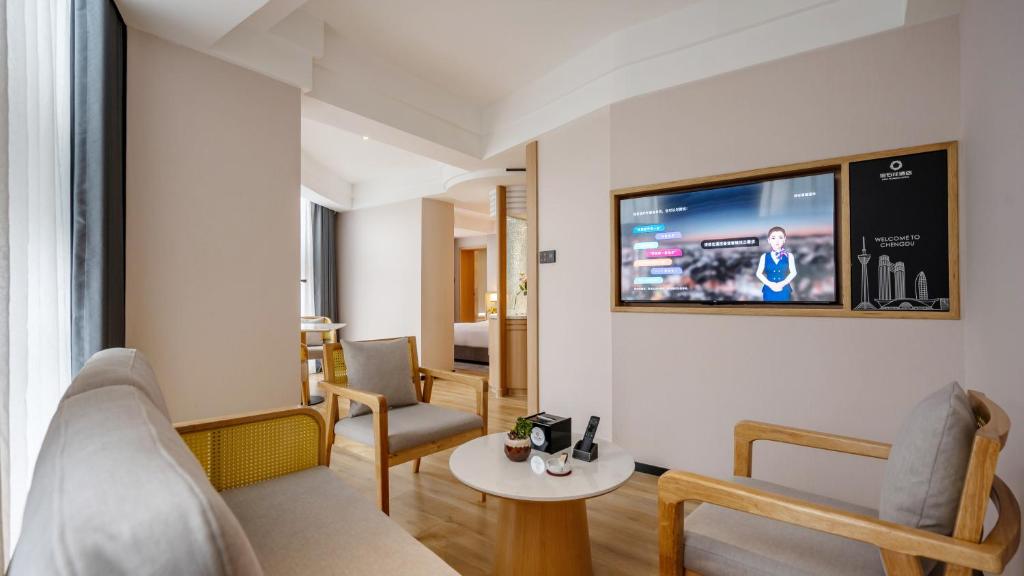 Fotografie z fotogalerie ubytování GEM Flower Jinyu Sunshine Hotel v destinaci Čcheng-tu