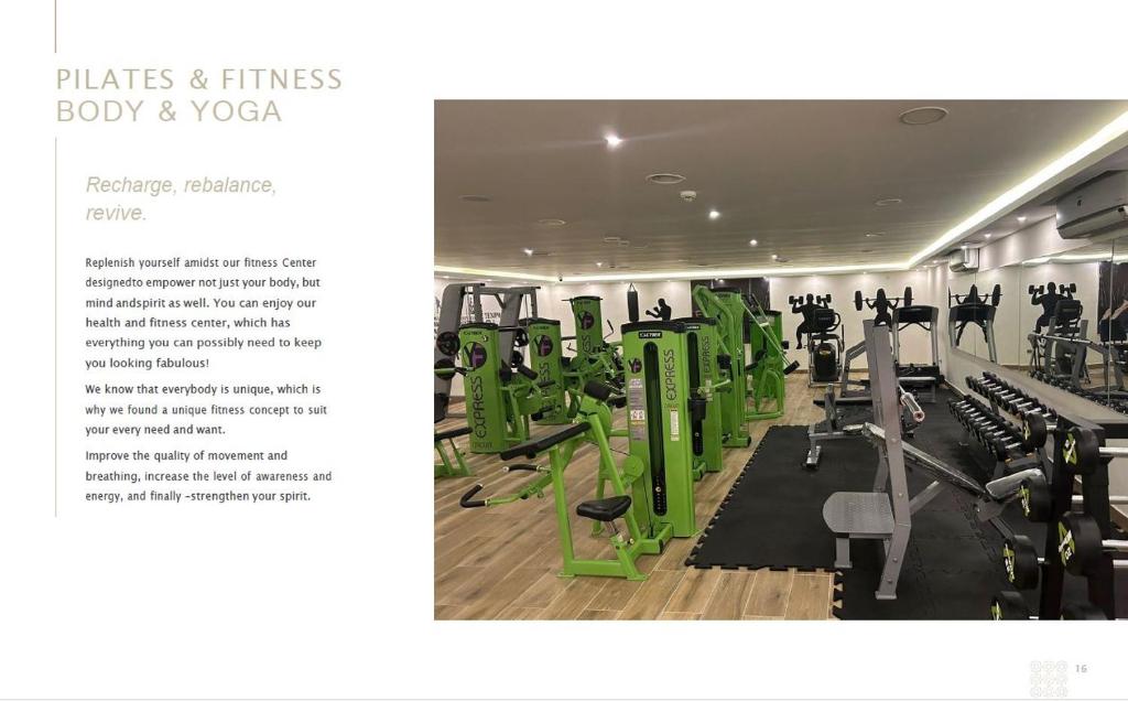 Fitness centrum a/nebo fitness zařízení v ubytování Petra Canyon Hotel