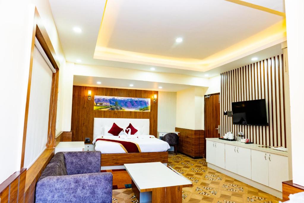 TV a/nebo společenská místnost v ubytování Hotel Palazzo