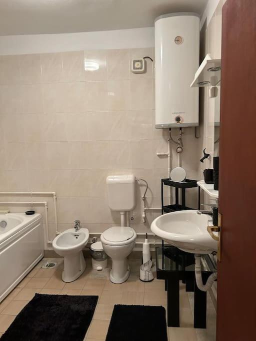 Koupelna v ubytování Jordan Apartman