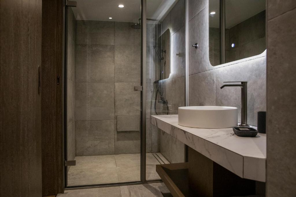 Koupelna v ubytování Μikri Arktos Boutique Hotel