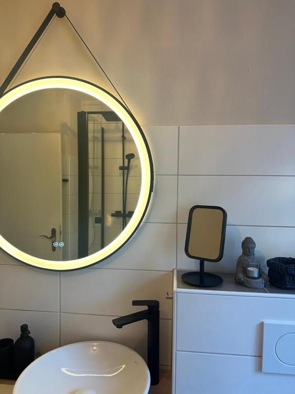 Koupelna v ubytování Ferienwohnung Bergrausch