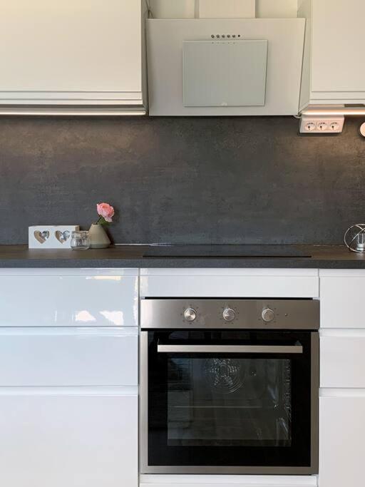 Kuchyň nebo kuchyňský kout v ubytování Bo bekvämt i eget hus