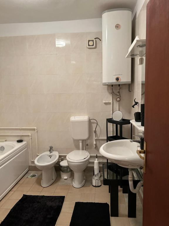 Koupelna v ubytování Jordan Apartman