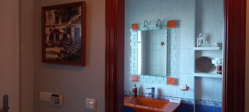 Koupelna v ubytování Casa Rotella
