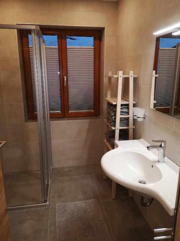Kúpeľňa v ubytovaní Haus Grugger Appartements