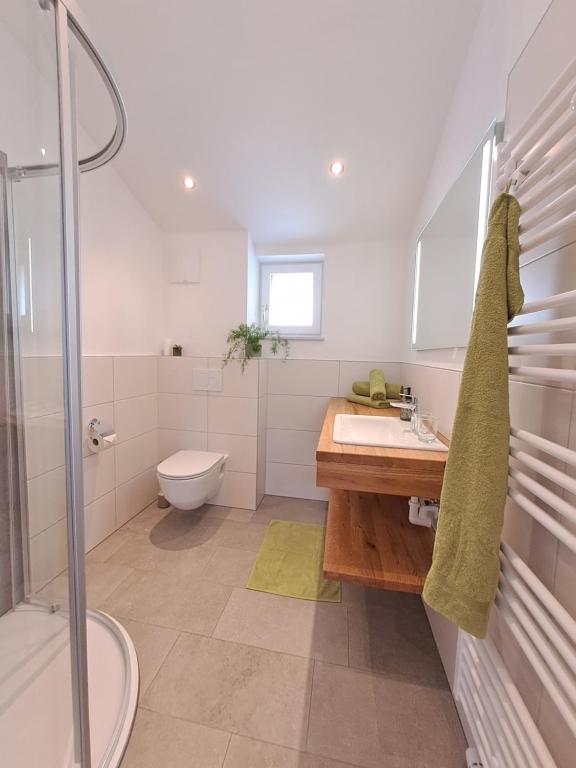Koupelna v ubytování Sonnseit Appartement