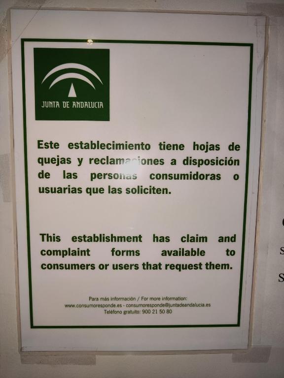 Certifikát, ocenenie alebo iný dokument vystavený v ubytovaní Casa Rural Sierra De Las Nieves
