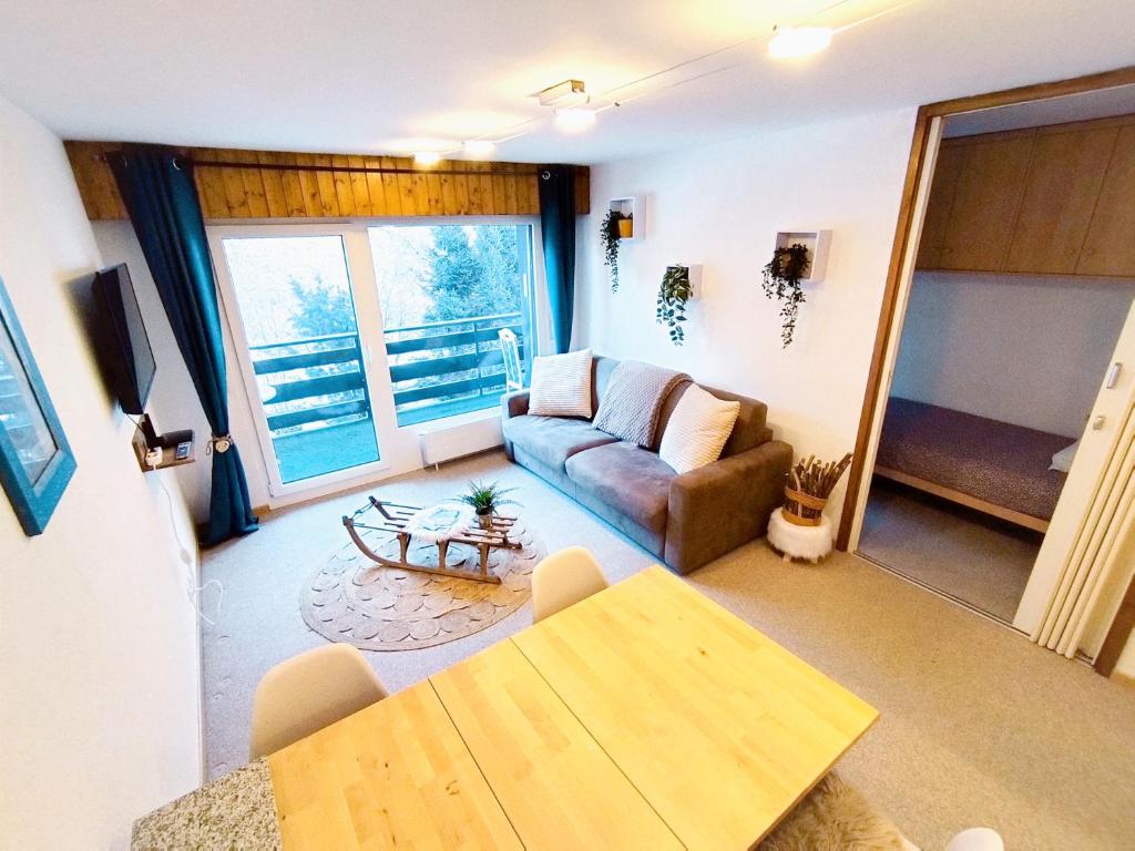 TV a/nebo společenská místnost v ubytování NA ''Chalet'' au Centre et Parking Couvert GRATUIT