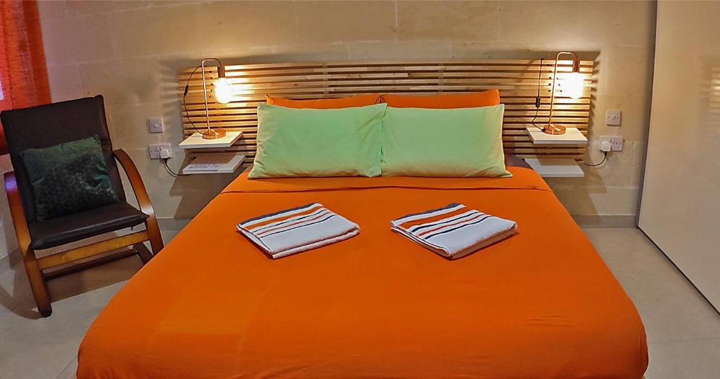 Postel nebo postele na pokoji v ubytování Unique New Apartment - Victoria - Gozo