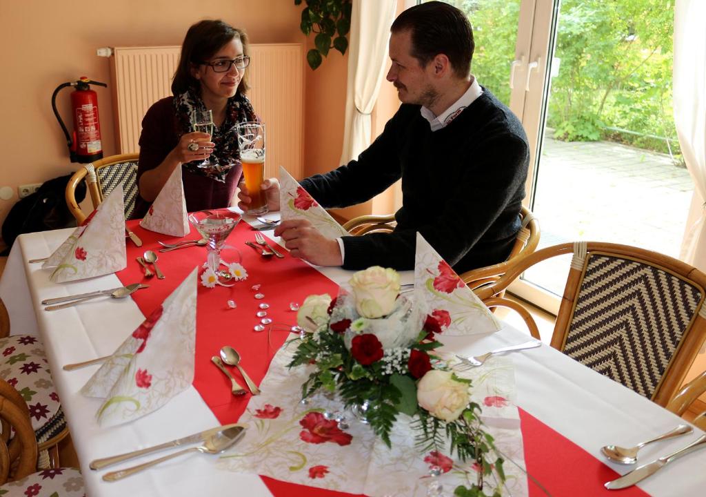 Nápoje v ubytování Hotel Torgauer Brauhof