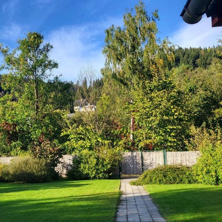 Zahrada ubytování Penzion U Bečvy