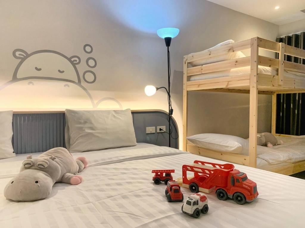 Postel nebo postele na pokoji v ubytování Herma Hotel