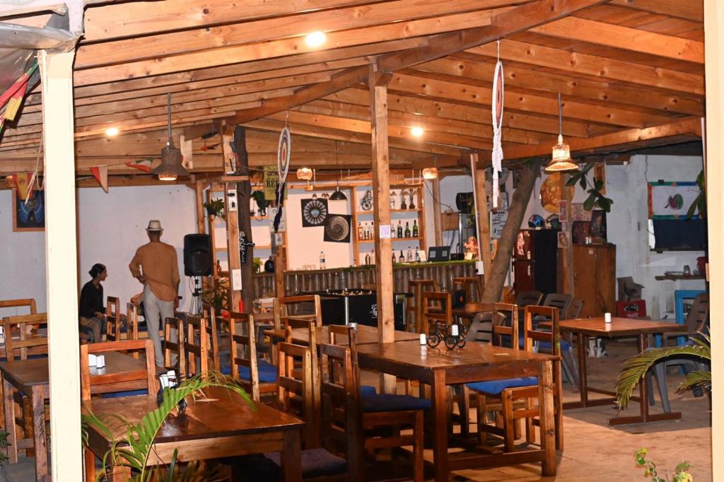 Restaurace v ubytování Basho beach Resort