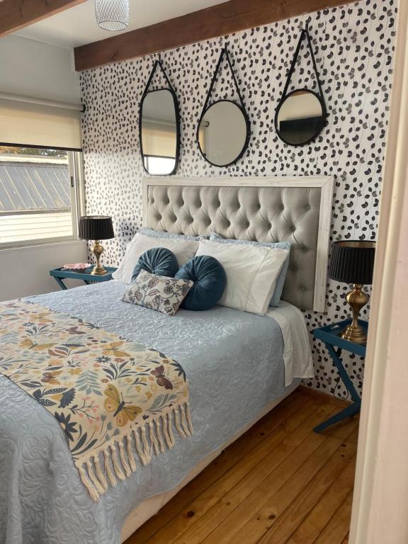 Postel nebo postele na pokoji v ubytování Hostal Napoli