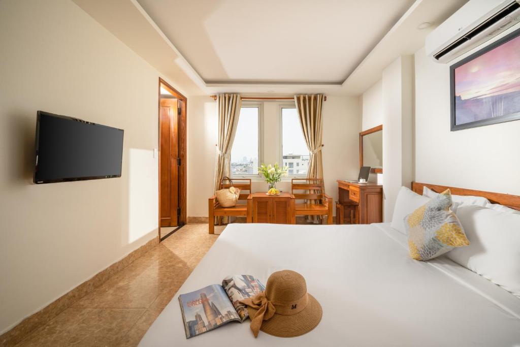 Titan Hotel Da Nang - Familiar De Dos Dormitorios Con Vistas Al Mar