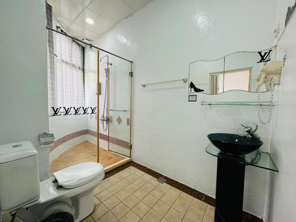 Koupelna v ubytování Zhixinyuan B&B
