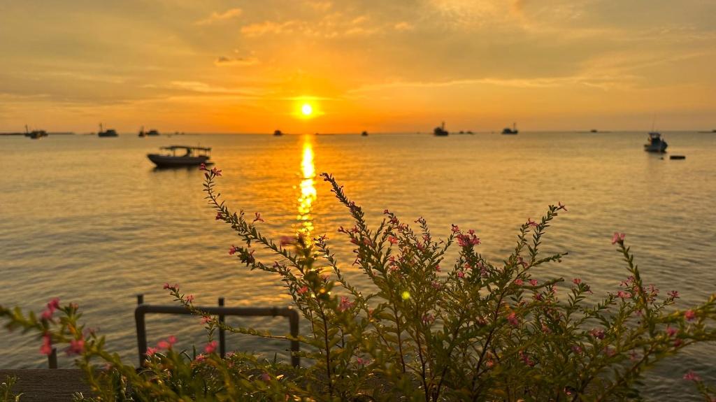 sunset beach house