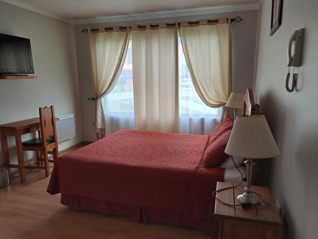 Letto o letti in una camera di Hotel Solaris