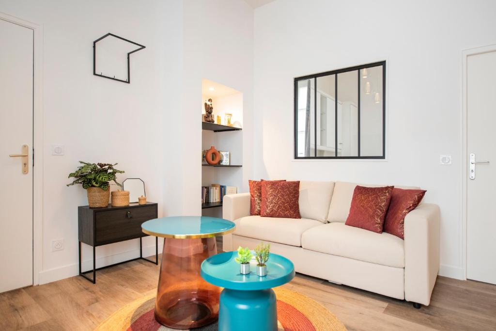 Posezení v ubytování Le Laurencin Sens - La Verrière - Cœur de ville