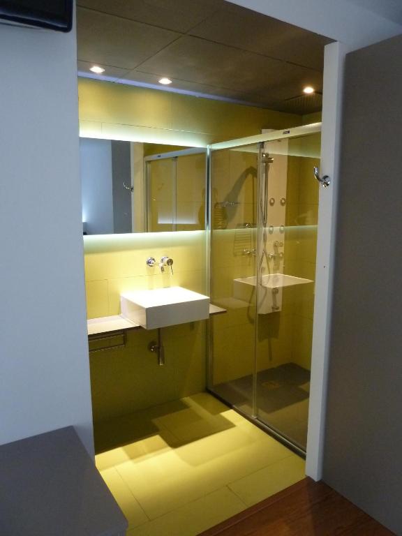 Koupelna v ubytování Hotel Casa Domenc