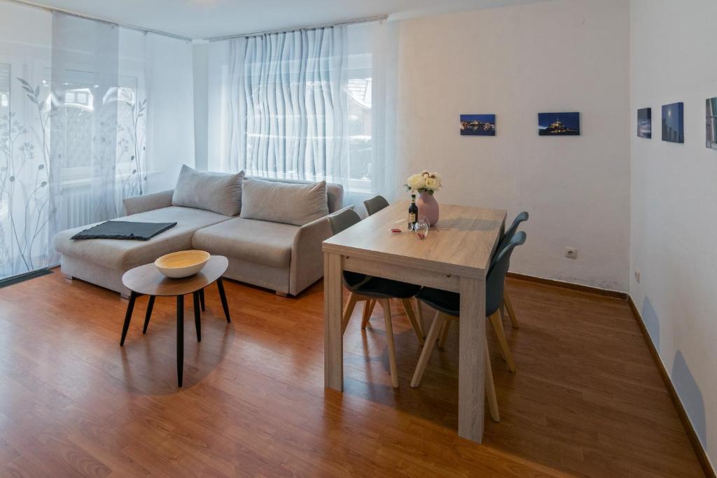 Posezení v ubytování Ferienhaus Heimatdock