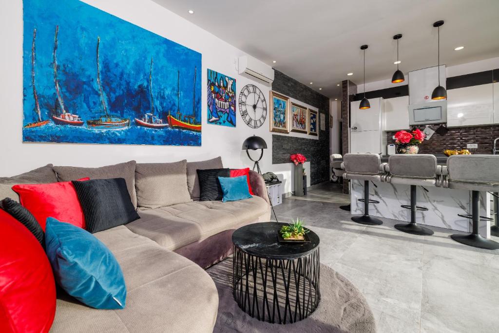 Kuchyň nebo kuchyňský kout v ubytování Holiday home Hojka 2