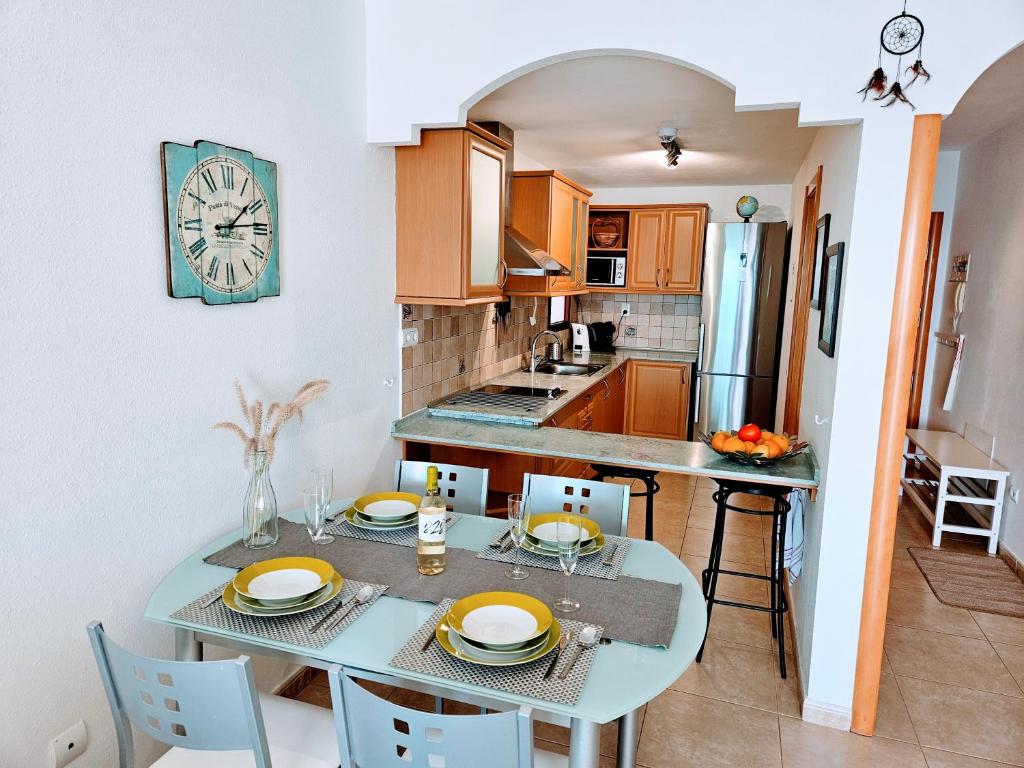 Kuchyň nebo kuchyňský kout v ubytování Residence Ocean View