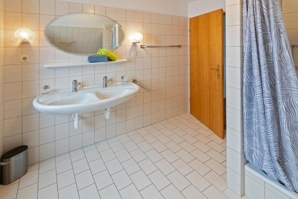 Koupelna v ubytování Ferienhaus Heimatdock