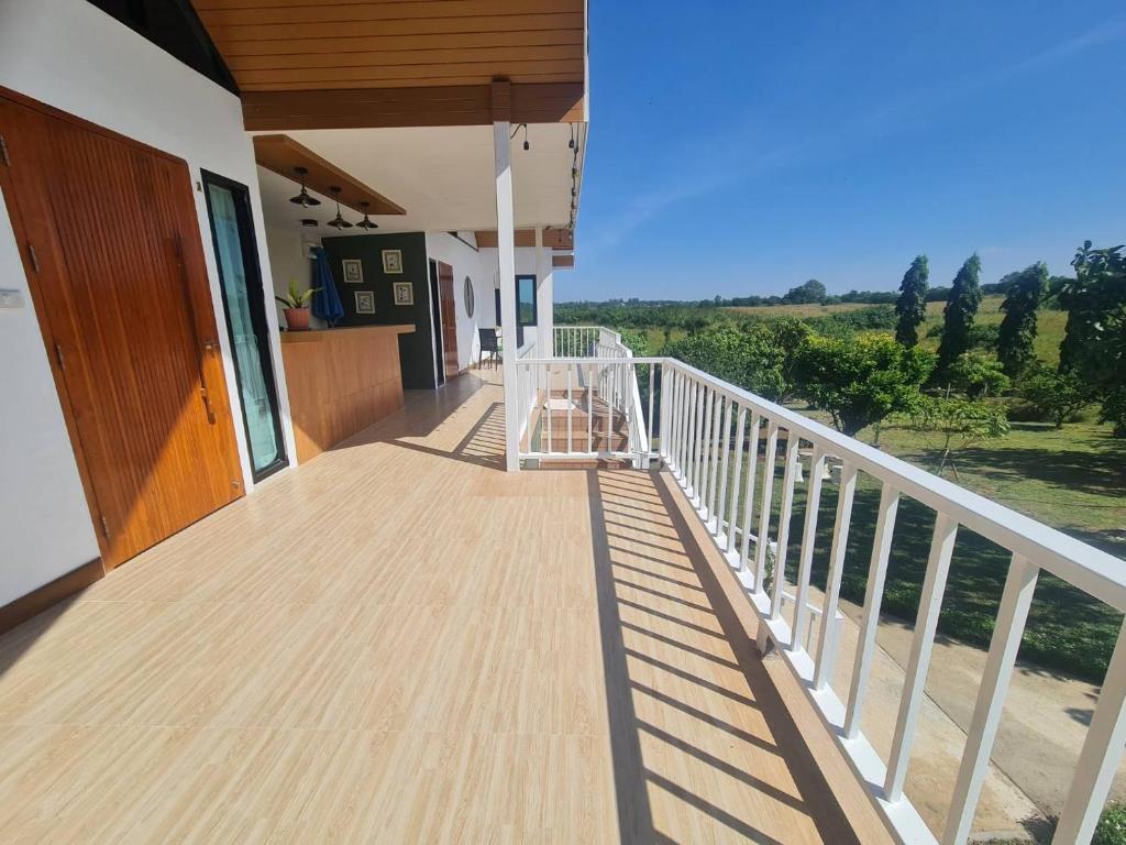 Balkón nebo terasa v ubytování Chill House