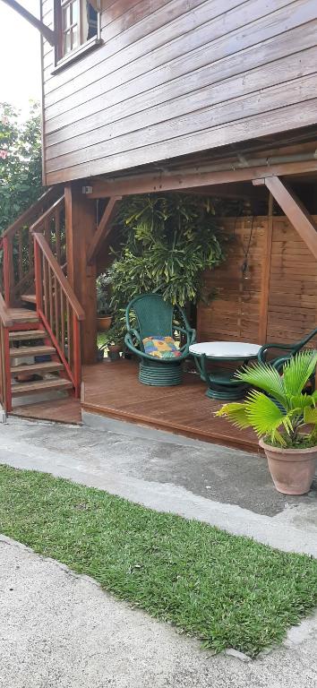 Zahrada ubytování Bungalow Mangifera proche de la plage