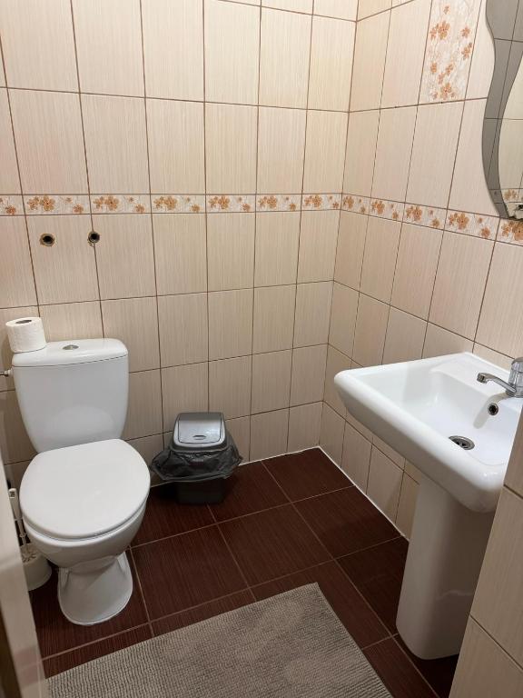 Koupelna v ubytování Лаціо